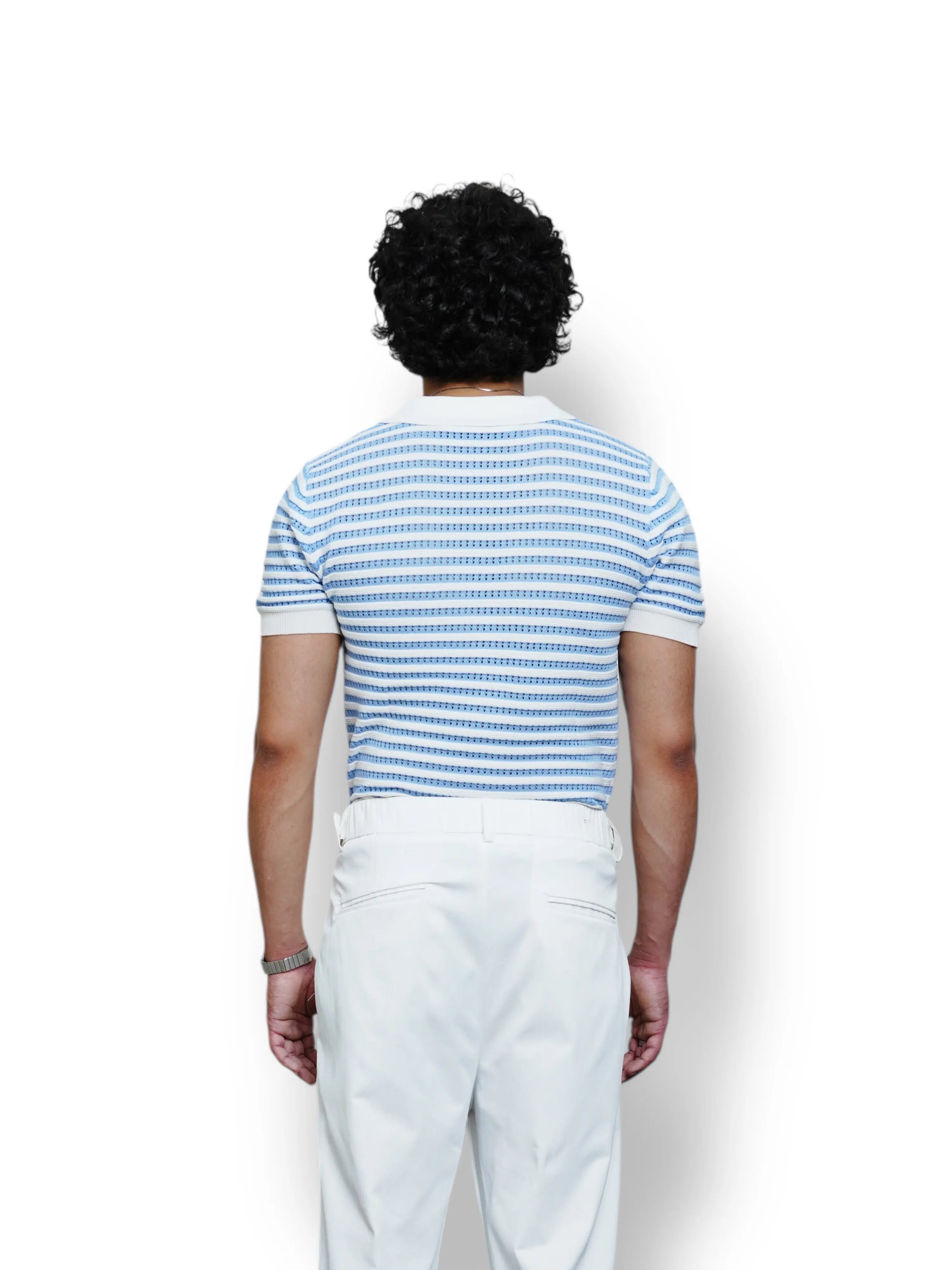 AEROKNIT STRIPED POLO