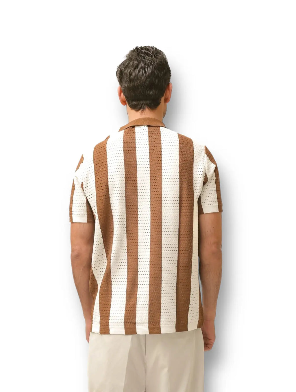 VISCOSE BLEND BUTTON DOWN POLO