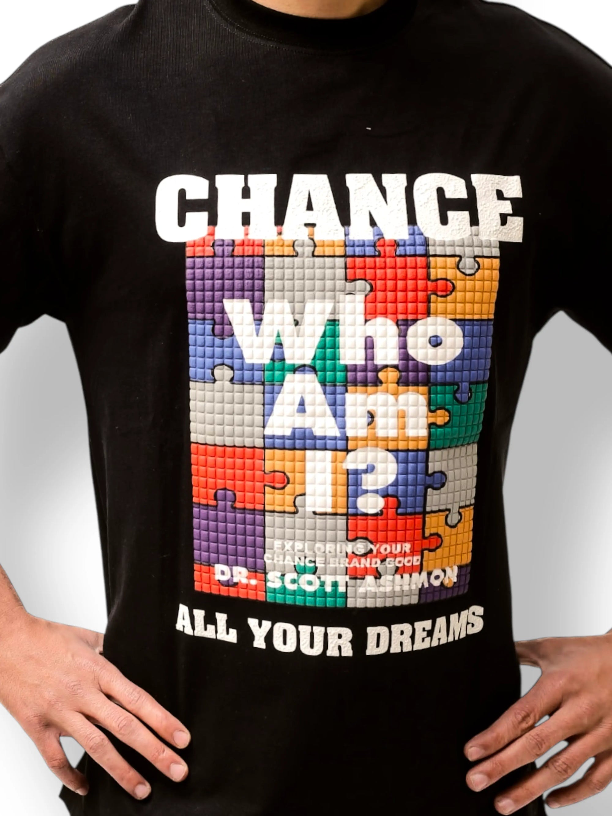 " WHO AM I " PUFF T-SHIRT