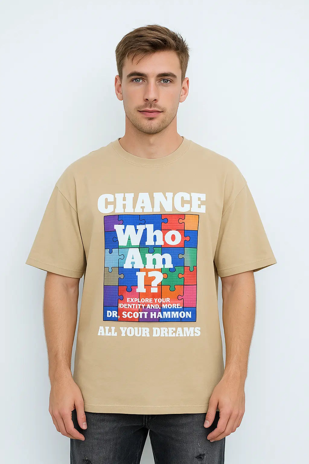 " WHO AM I " PUFF T-SHIRT