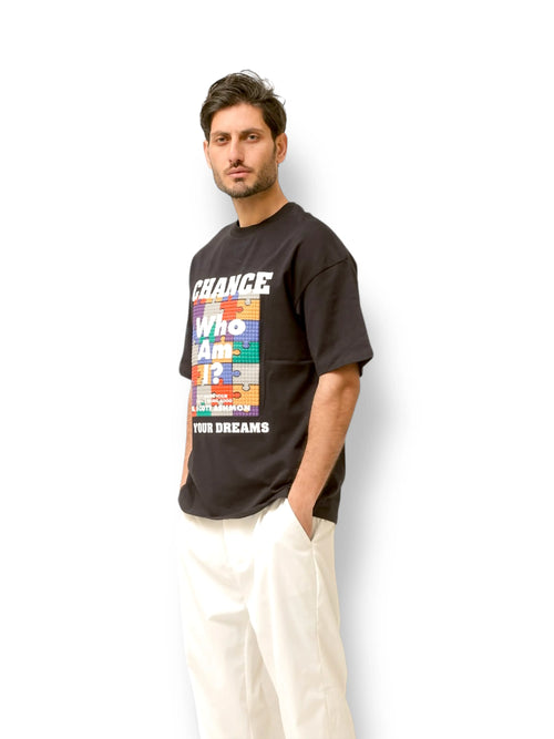 " WHO AM I " PUFF T-SHIRT