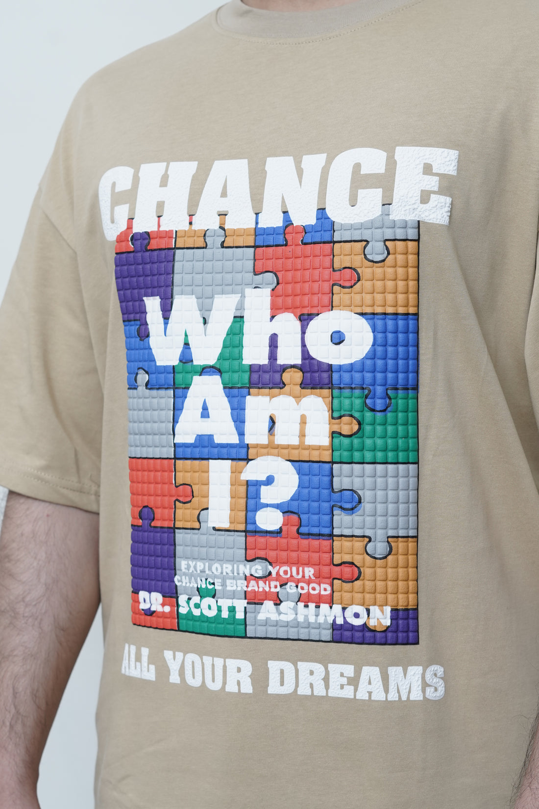 " WHO AM I " PUFF T-SHIRT