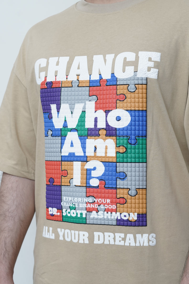 " WHO AM I " PUFF T-SHIRT