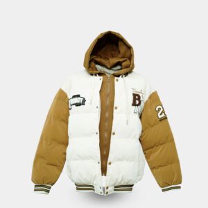 Chenille Embroidered Puffer Jacket