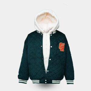 Corduroy Rabbit Wool Jacket ( green )