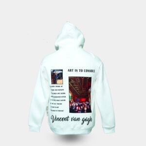 Vincent Van Gogh Art Hoodie ( white )