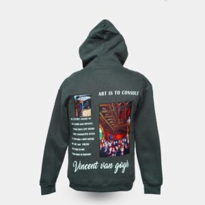 Vincent Van Gogh Art Hoodie ( Grey )