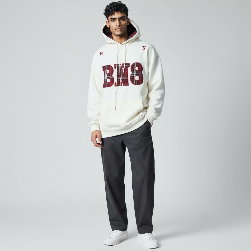 BN8 hoodie ( white ) - Image 2