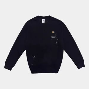 Embroidered Crew Neck Sweatshirt