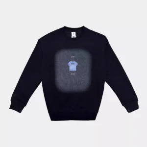 3D Sculpted Patch Sweatshirt ( Black )