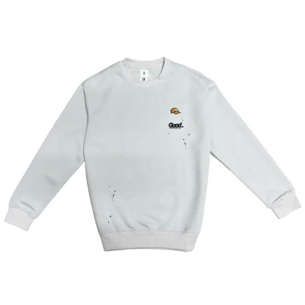 Embroidered Crew Neck Sweatshirt